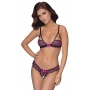 Avatud pitsiline pesukomplekt m roosa/must cottelli lingerie