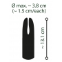 Mini vibratorius Split Tip