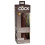 Topelt tihedusega dildo 21cm ihuvärvi - KING COCK Elite