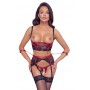 Shelf bra set black/red s