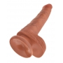 King cock 6 cock w balls tan