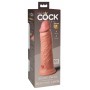 Topelt tihedusega dildo 22cm ihuvärvi - KING COCK Elite