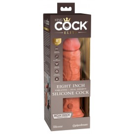 Dubultā blīvuma vibrējošs dildo 22cm - KING COCK Elite