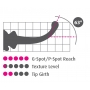Izliekts stikla dildo - icicles no. 87