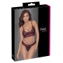 Mežģīņu apakšveļas komplekts s sarkans/melns cottelli lingerie