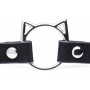 Ошейник с кольцом в форме кошачьей головы Kinky Kitty чёрный