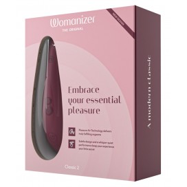 Клиторальный стимулятор Womanizer Classic 2, бордовый