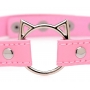 Kinky Kitty Ring Slim Choker - Pink