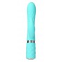 Rabbit vibrator with rotating shaft blue - pillow talk