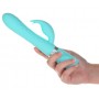 Rabbit vibrator with rotating shaft blue - pillow talk