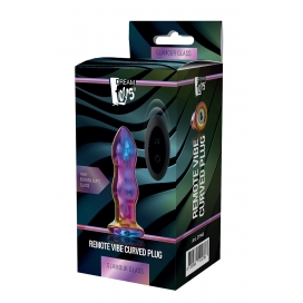 GLAMOUR GLASS REMOTE VIBE CURVED PLUG