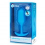 Вибропробка для ношения B-Vibe Vibrating Snug Plug 3, голубая