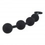 Nexus - excite medium silicone anal beads black