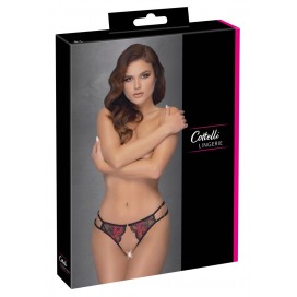 Avatud pitsilised püksikud s-l punased/mustad cottelli lingerie