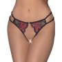 Atvērtas mežģīņu biksītes s-l sarkanas/melnas cottelli lingerie