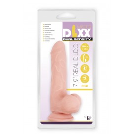 Dubultā blīvuma dildo 20cm miesas krāsa - mr. Dixx