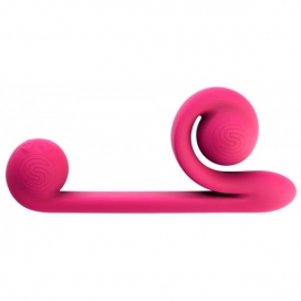 Dubultas stimulācijas vibrators Rozā - Snail vibe