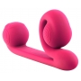 Dubultas stimulācijas vibrators Rozā - Snail vibe