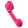 Dubultas stimulācijas vibrators Rozā - Snail vibe