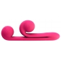 Dubultas stimulācijas vibrators Rozā - Snail vibe