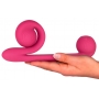 Dubultas stimulācijas vibrators Rozā - Snail vibe