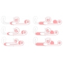 Dubultas stimulācijas vibrators Rozā - Snail vibe