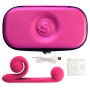 Dubultas stimulācijas vibrators Rozā - Snail vibe