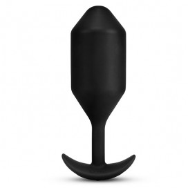 Вибропробка для ношения B-Vibe Vibrating Snug Plug 5, черная