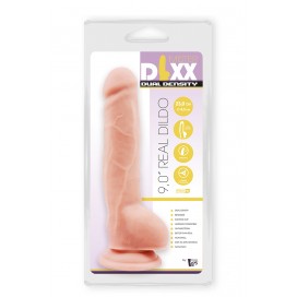 Dubultā blīvuma dildo 23cm miesas krāsa - mr. DIXX