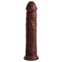 Topelt tihedusega dildo 29,5 cm pruun - KING COCK Elite