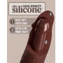 Topelt tihedusega dildo 29,5 cm pruun - KING COCK Elite