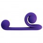 Vibrator with synchronised stimulation of the clitoris and the vagina Purple - Snail vibe