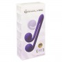 Vibrator with synchronised stimulation of the clitoris and the vagina Purple - Snail vibe