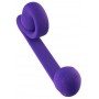 Vibrator with synchronised stimulation of the clitoris and the vagina Purple - Snail vibe