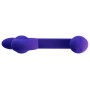 Vibrator with synchronised stimulation of the clitoris and the vagina Purple - Snail vibe