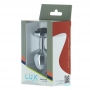 Lux active - metal butt plug black rose