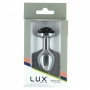 Lux active - metal butt plug black rose