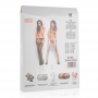 Suspender tights with hearts - White