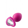 КОМПЛЕКТ ПРОБОК С КАМНЯМИ В ВИДЕ СЕРДЦА РАЗНОГО РАЗМЕРА 3 ШТ. FLIRTS DREAM TOYS розовый