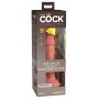 Topelt tihedusega dildo 18cm ihuvärvi - King Cock Elite