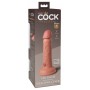 Topelt tihedusega dildo 18cm ihuvärvi - King Cock Elite