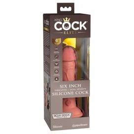 Dubultā blīvuma vibrējošs dildo 18cm - KING COCK Elite