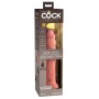 9“ vibrating + dual density silicone cock with remote