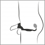 Rebel cock ring with rc butt p