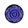 Lux active - metal butt plug purple rose