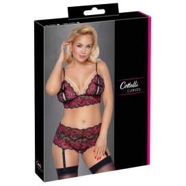 Apakšveļas komplekts ar pērlītēm xl/2xl - Cottelli Curves