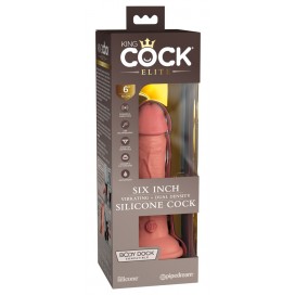 Dubultā blīvuma vibrējošs dildo 18cm - KING COCK Elite