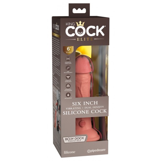 Kce 6 dd vibrating cock tan