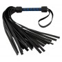 Leather flogger black/royal