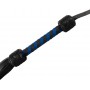 Leather flogger black/royal